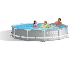 NEW Intex 26711EH 12 x 30 Prism Frame Above Ground Swimming Pool w/ Pump