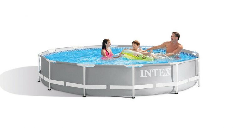 NEW Intex 26711EH 12 x 30 Prism Frame Above Ground Swimming Pool w/ Pump