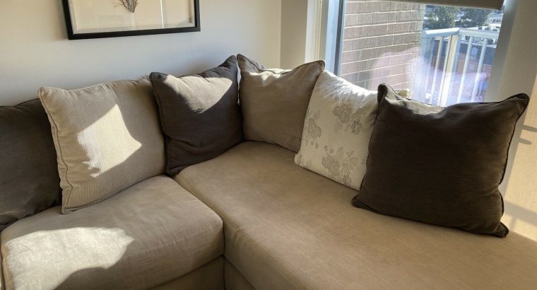 Large Sectional Fabric Sofa