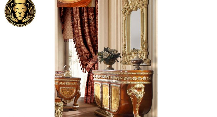 Beautiful Collection of Golden European Style Bedroom Set