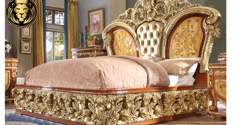 Beautiful Collection of Golden European Style Bedroom Set