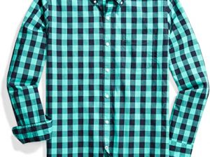 Stylish Slim-Fit Cotton Check Shirt For Men