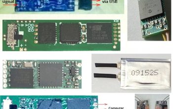 Card reader parts – MSR 009 PCB, Audio PCB, magnetic head, and battery and other parts.