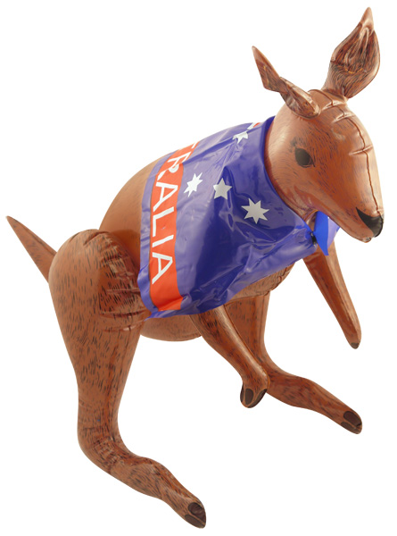 Inflatable Kangaroo With Australian Flag