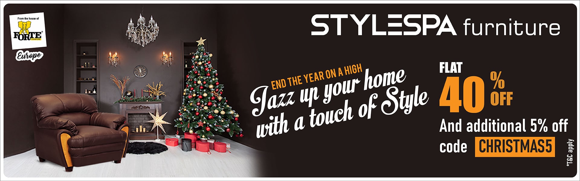 CHIRSTMAS OFFER – STYLESPA FURNITURES