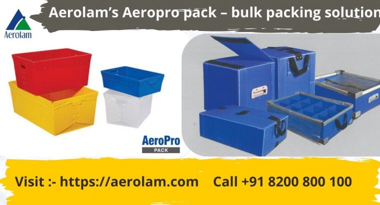 Aerolam’s Aeropro pack – Bulk Packing Solution