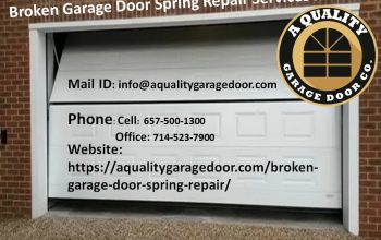 Broken Garage Door Spring Repair Services Riverside