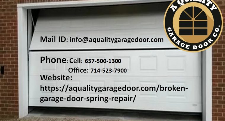 Broken Garage Door Spring Repair Services Riverside