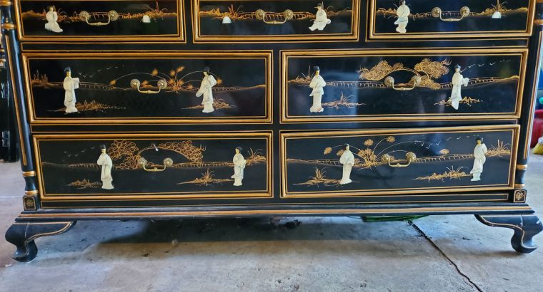 CHINESE BLACK LACQUER FURNITURE