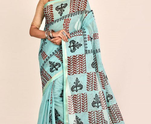 Simply Beautiful Hand Block Print Sarees