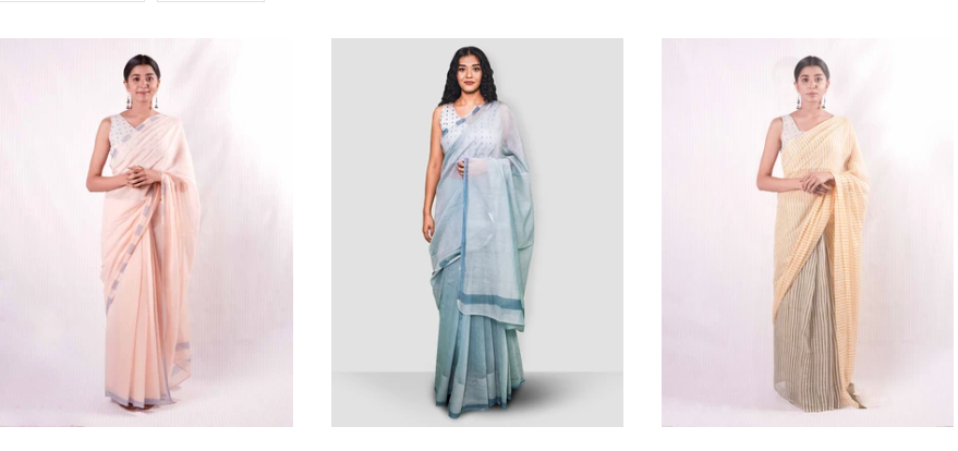 Buy Chanderi Saree for Women Online at Thevasa