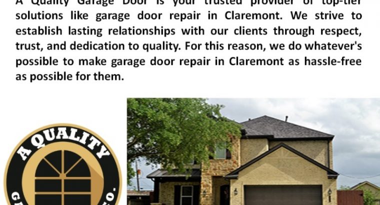 Garage Door Repair Claremont | A Quality Garage Door