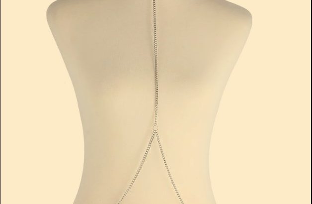 LEATHER CHAIN CHOKER NECKLACE BODY JEWELRY