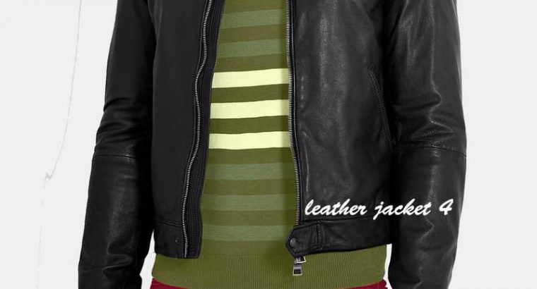 Black Soft Leather overdyed Mens Leather Jacket