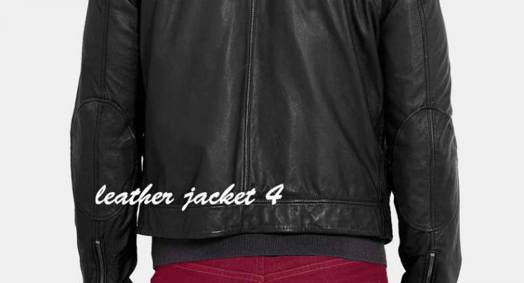 Black Soft Leather overdyed Mens Leather Jacket