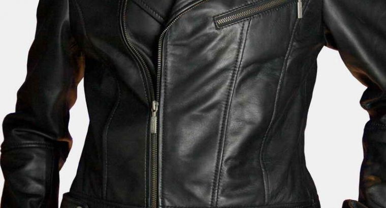 Evreux Biker Leather Jacket for womens