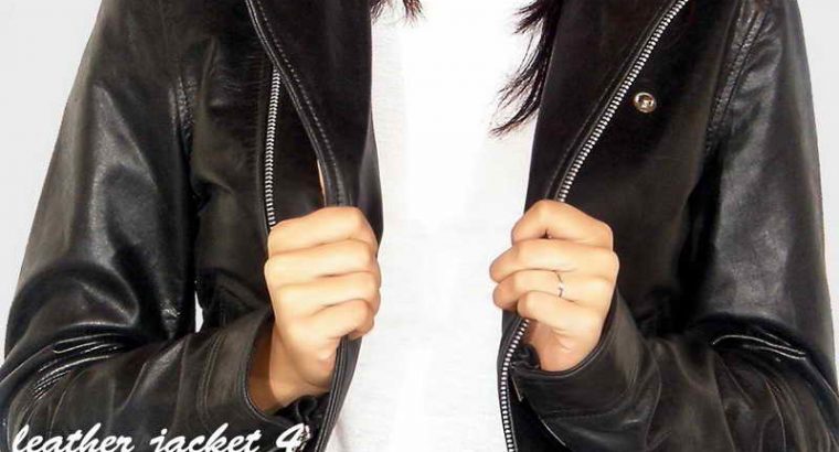 Womens Leather Biker Jacket