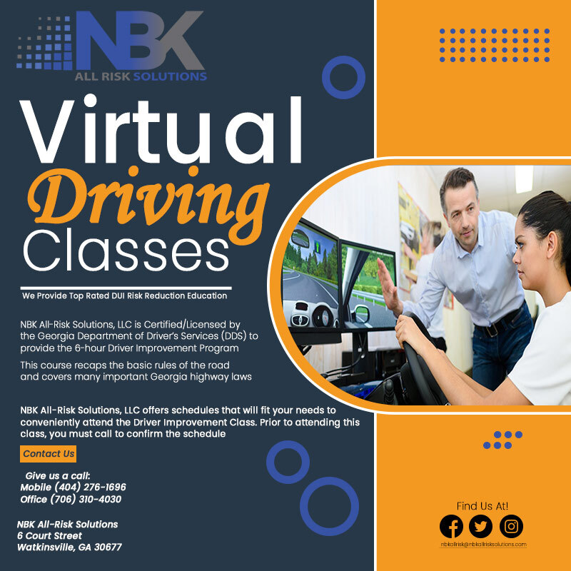 NBK All Risk Solutions Offers Virtual Classes DUI Risk Reduction