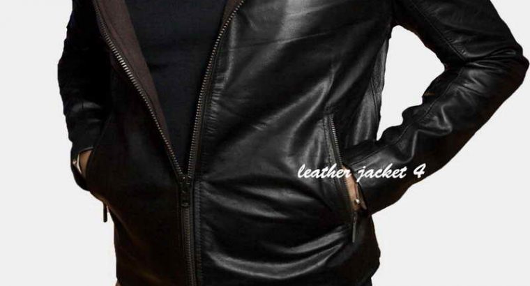 Angers Hooded Leather Jacket