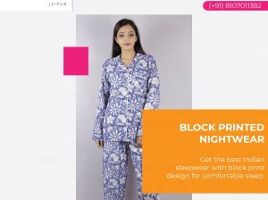 Block Printed Nightwear