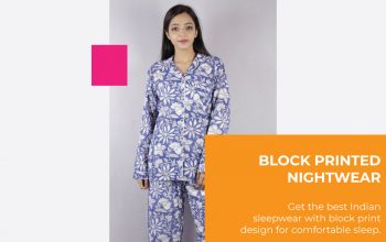 Block Printed Nightwear