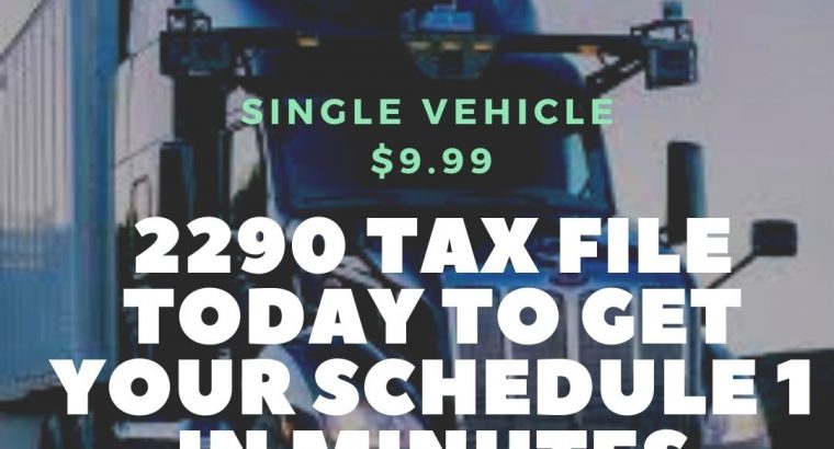 Tax Form 2290 Online | Heavy Highway Tax Due Date | E-File Form 2290