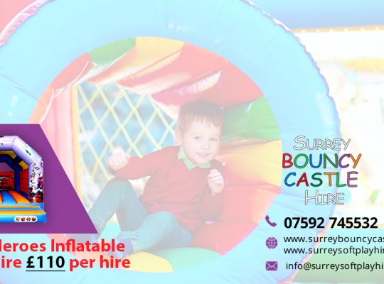 Action Heroes Bouncy Castle