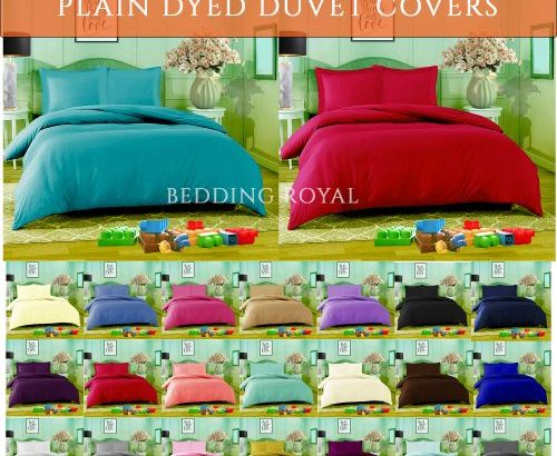 Plain Dyed Polycotton Duvet Cover Sale