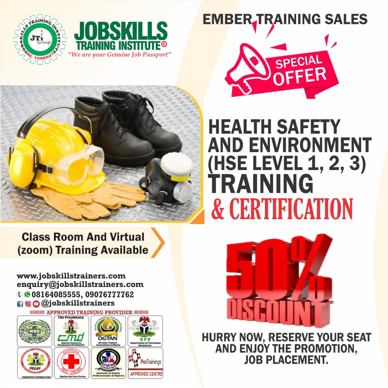 HEALTH, SAFETY & ENVIRONMENT TRAINING (LEVEL 1,2,3