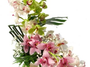 Mixed Orchid Flower Arrangement