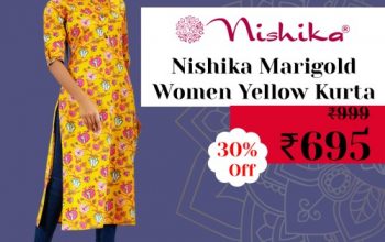 Nishika Marigold Women Yellow Kurta