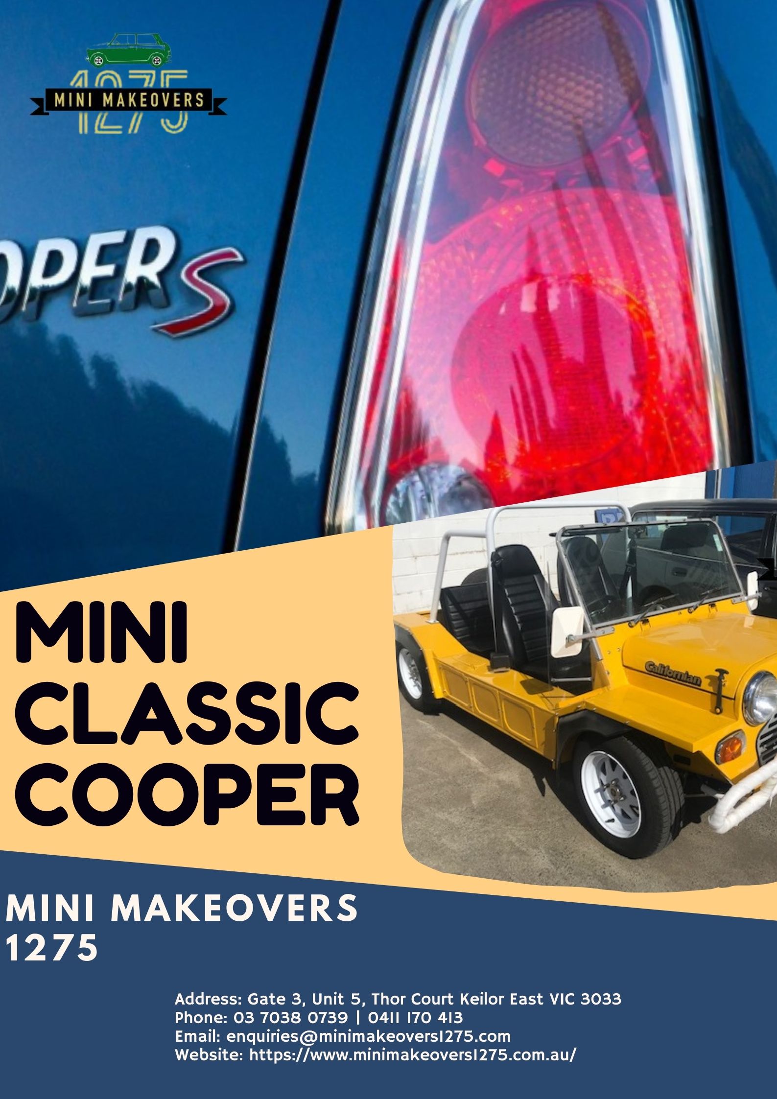 Morris Mini Cooper S Front & Rear Bumper Bar Kit