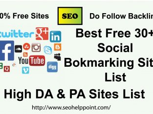 High PR Dofollow Social Bookmarking Sites for SEO