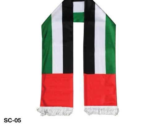 UAE National Day Flag Satin Scarf