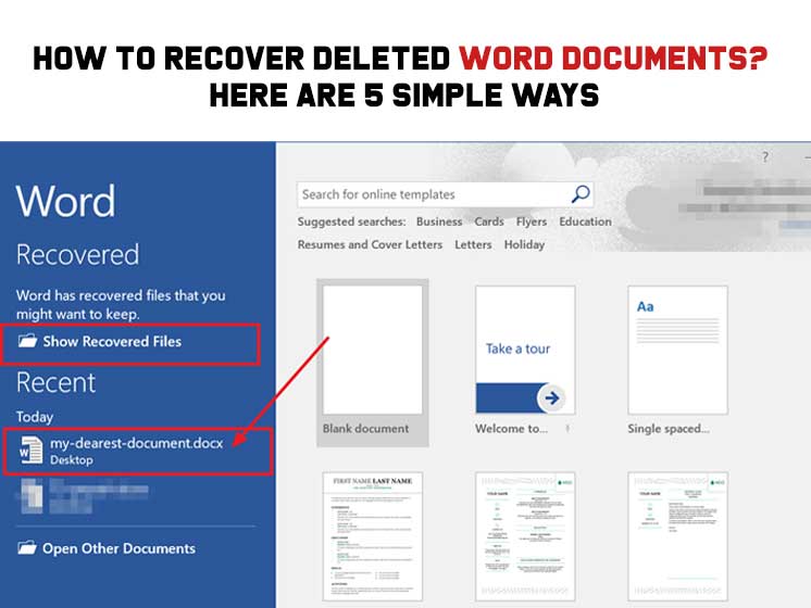 How to recover delete word documents