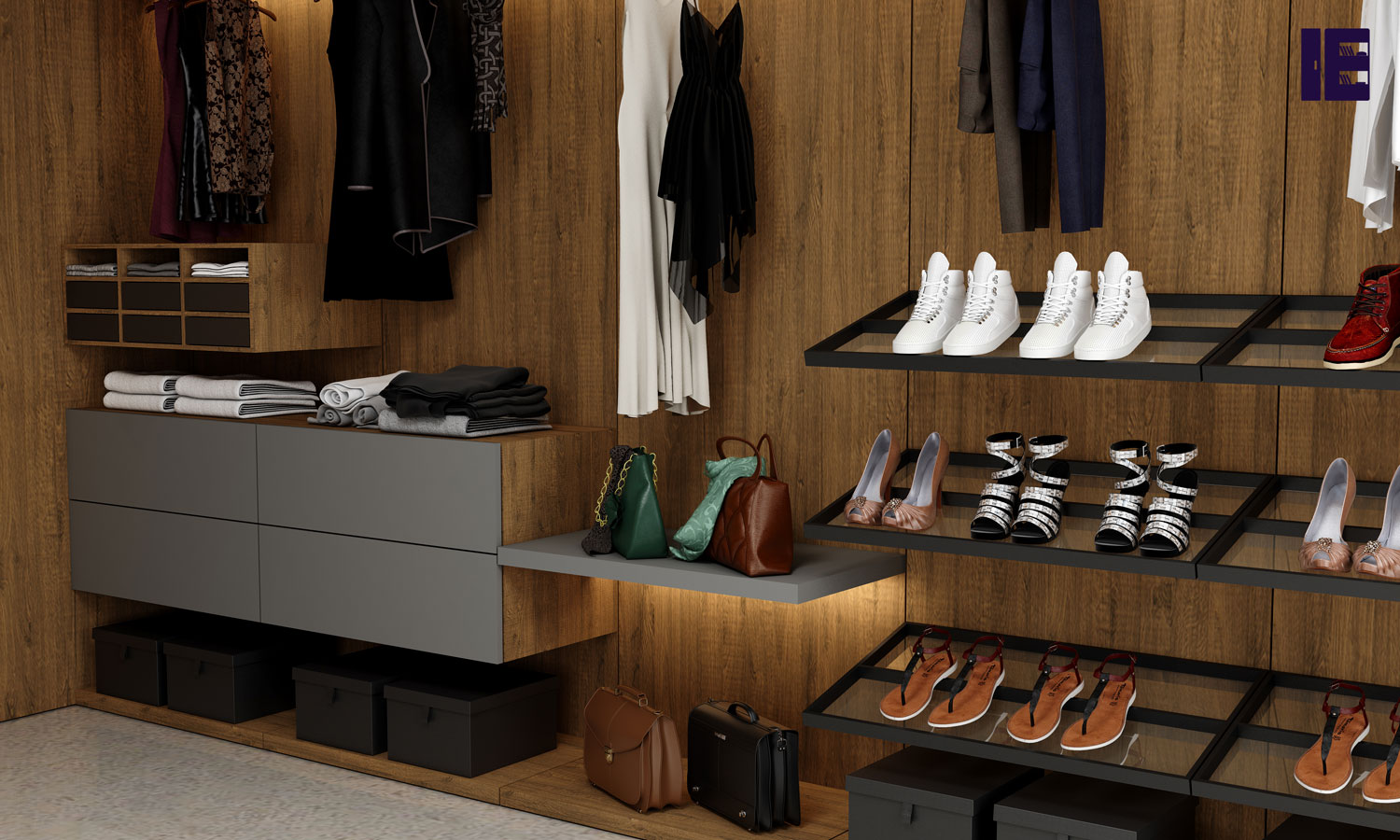 Wardrobe Storage | Wardrobe with Shoe Rack | Top of Wardrobe Storage