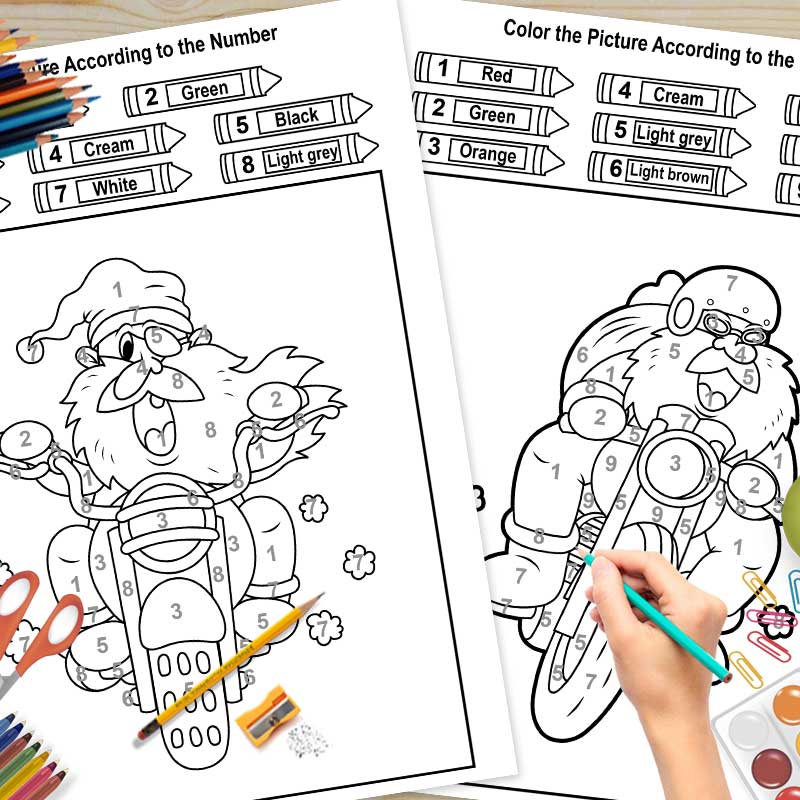 90+ High-Quality Color By Number and Coloring Pages for kids (with SVG Files and Commercial License)