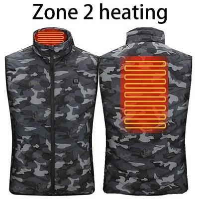 Heated Vest Jacket UNISEX Intelligent USB Electric Heating Thermal For Winter