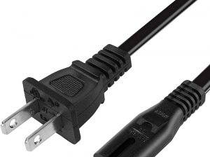 2 Prong PlayStation and Xbox Compatible AC Power Cord