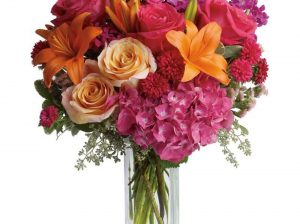 Colorful Bunch Mixed Flower Vase
