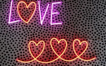 Buy Three Hearts LED Neon Online From Little Rae Neon Signs
