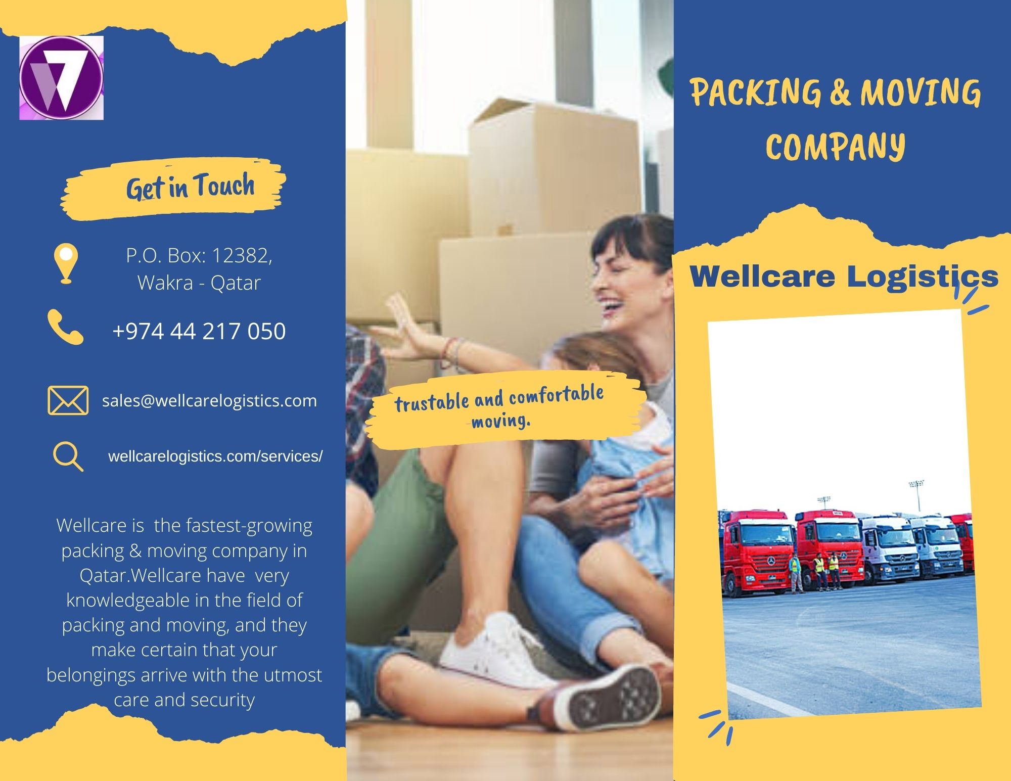 Packing & moving | local transportation services- WellCare Logistics