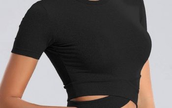 Women’s Short Sleeved Cropped Gym Top