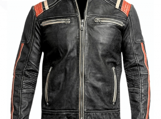 Monroe Motorcycle multi straps | Men’s Leather Jackets