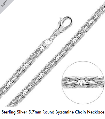 Silver Byzantine Chain