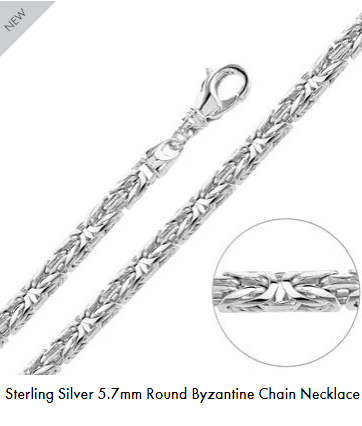 Silver Byzantine Chain