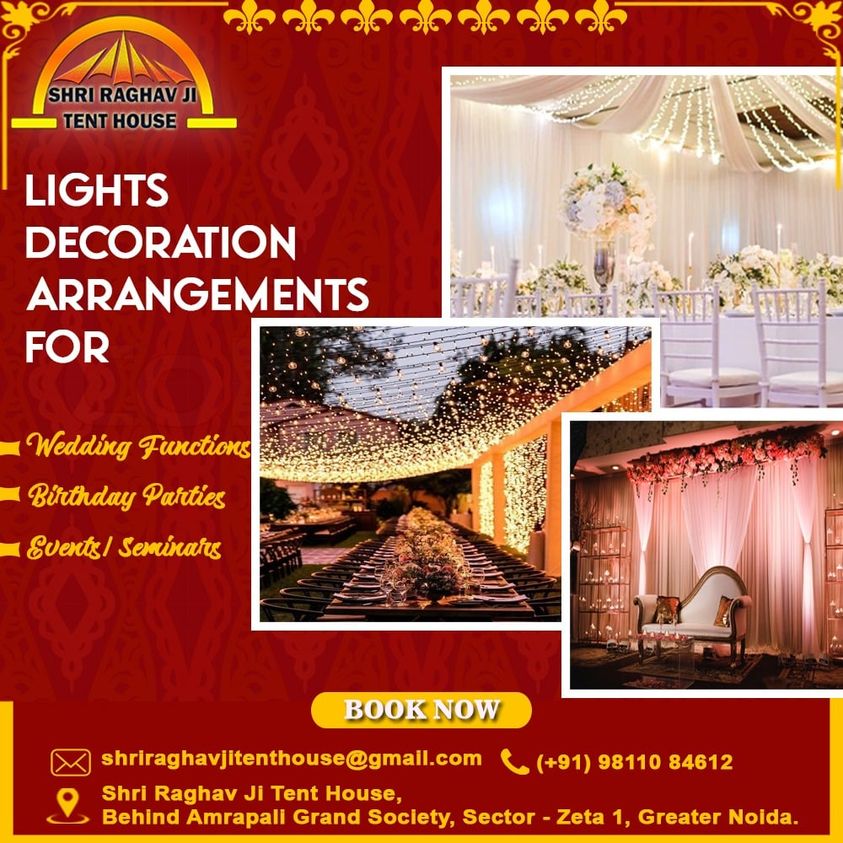 Lighting decoration for wedding near me Noida