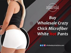Buy Wholesale Crazy Chick Microfiber White Hot Pants