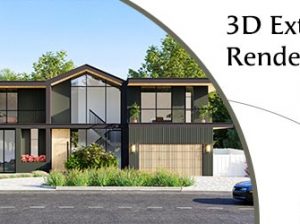 Get 3D Exterior Rendering Services by Rayvat Engineering