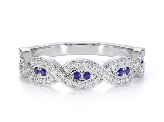 Buy sapphire eternity ring Online- AG & Sons